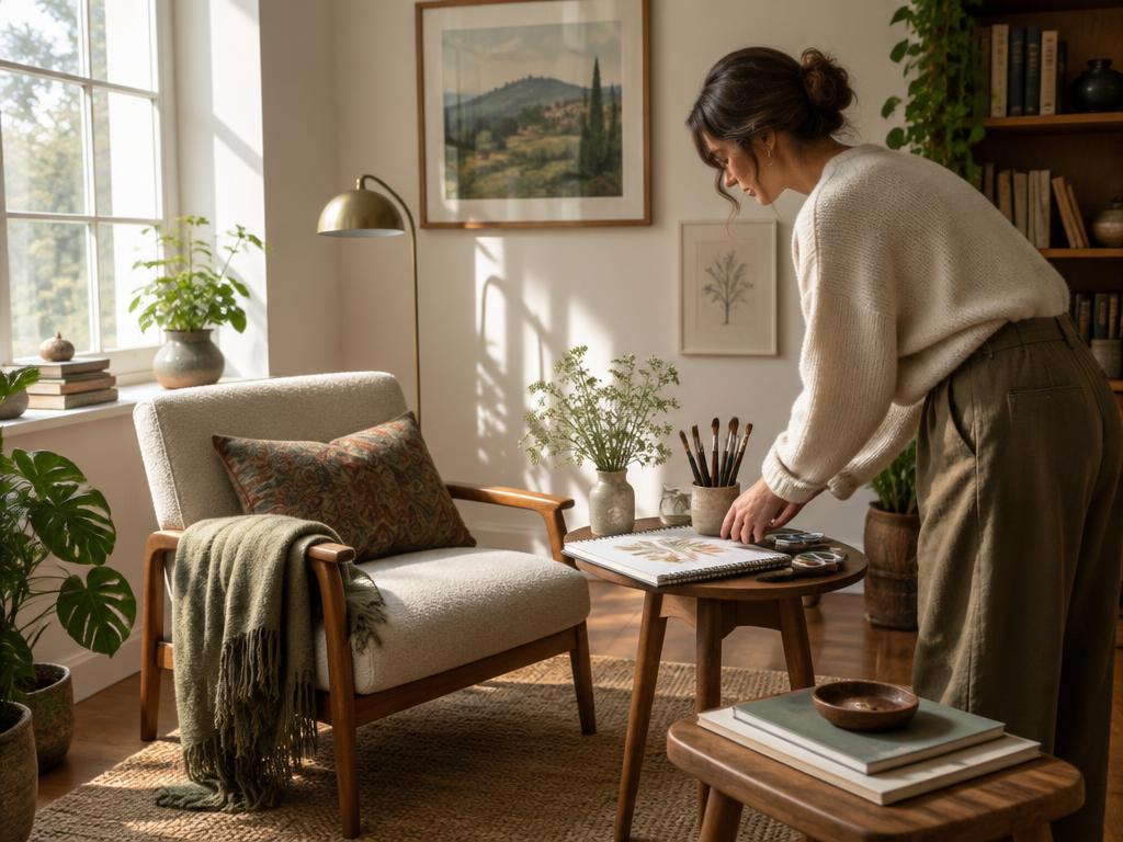 Design a quiet creative corner