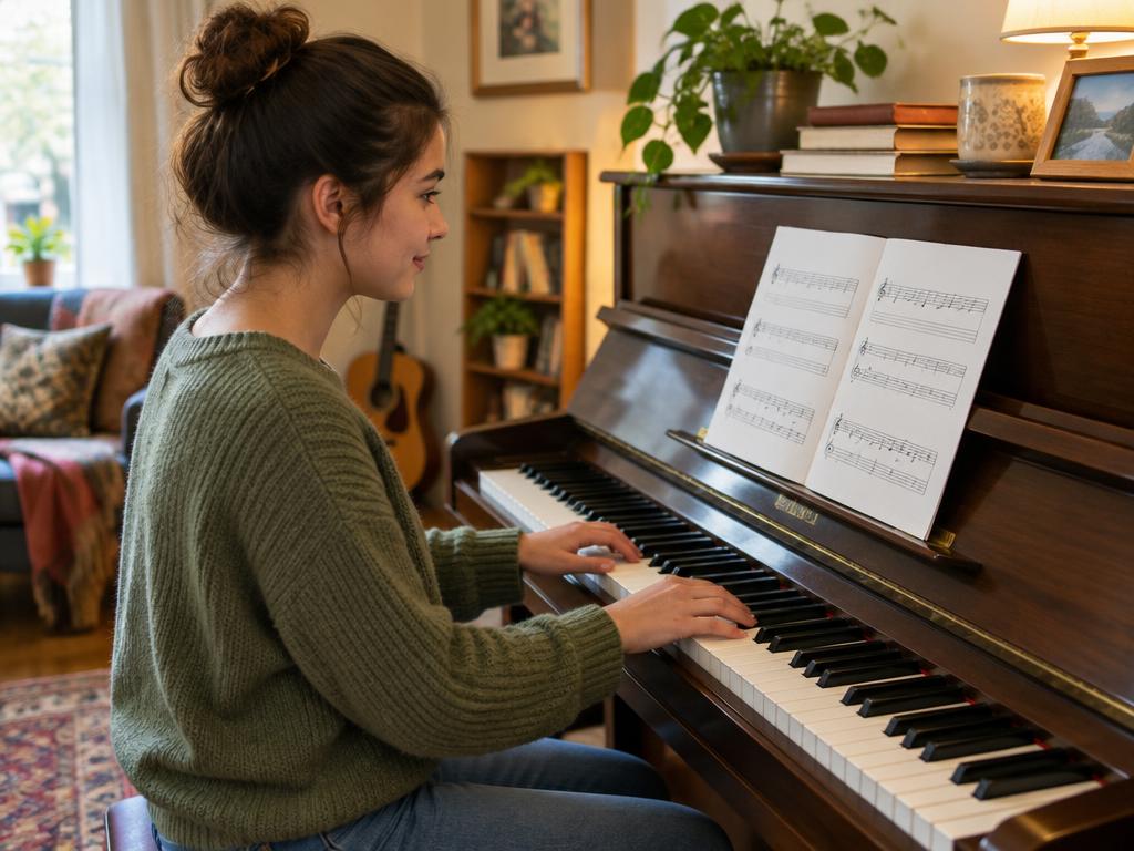 Learn your first song on piano